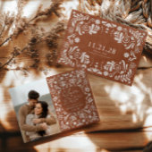 Terracottaメキシ結婚コの写真Save the Date セーブザデート