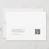 Terracottaモダン Arch写真QRコード日付の保存 招待状 (裏面)