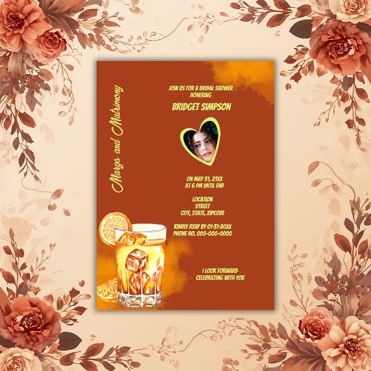 terracotta写真ブライダルシャワーmargs & matrimony 招待状