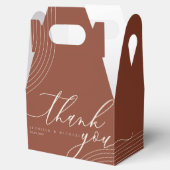 Terracotta幾何学的なラインアートのスクリプトありがとう フェイバーボックス (オープン)