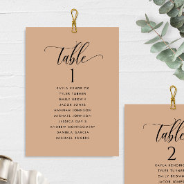 Terracotta座席計画カード（ゲスト名あり）