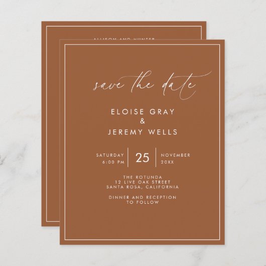 Terracotta日付の保存 (正面/裏面)