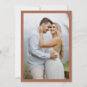 Terracotta日付の結婚発表を保存 セーブザデート (裏面)