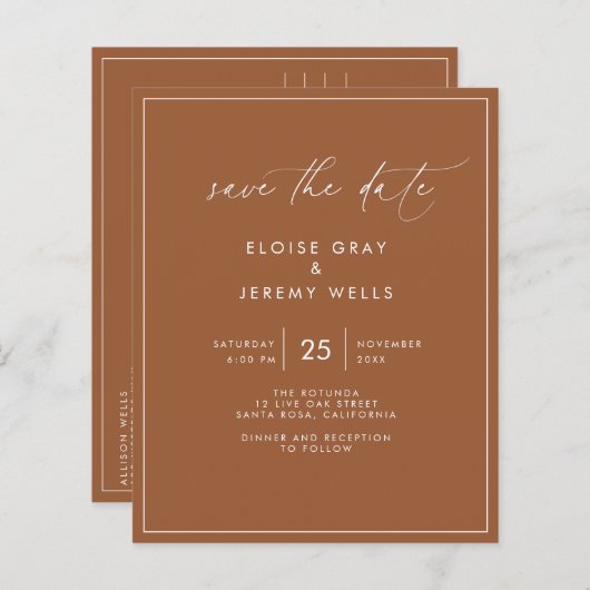 Terracotta日付はがきを保存 (正面/裏面)