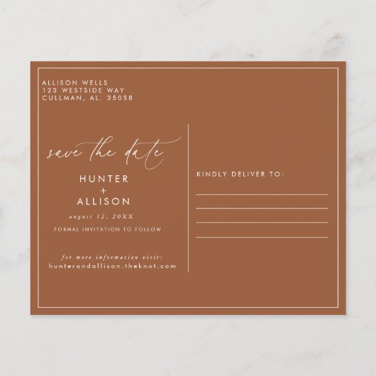 Terracotta日付はがきを保存 (裏面)