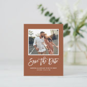 Terracotta書モダン道の写真日付を保存 ポストカード (スタンド正面)