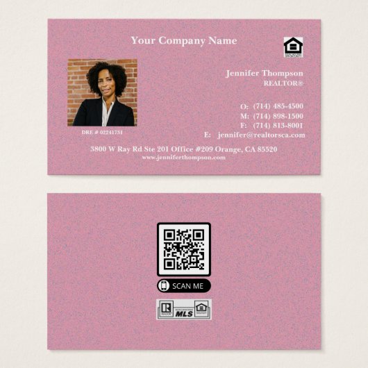 Terracotta素朴名刺の背景 (正面&裏面)