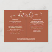 Terracotta署名結婚の詳細情報 エンクロージャーカード (正面)