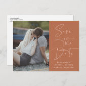 Terracotta自然書道の写真の日付を保存 ポストカード (正面/裏面)