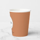Terracotta追加カスタム会社ロゴパーティー 紙コップ (左)