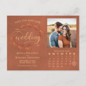 Terracotta離れ写真カ結婚レ救ンダの日付 案内ポストカード (正面)