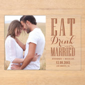 Terracotta食べドリンクとBe結婚した Photo アクリル招待状 (正面)
