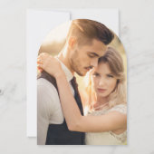 Terracotta 2フォトスクリプト結婚式の日付を保存 招待状 (裏面)