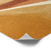 Terracotta Abstract Landscape Wall Art  ポスター (角)