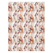 Terracotta and Burgundy Fall Leaves | Boho Autumn テーブルクロス (正面)