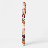 Terracotta and Burgundy Fall Leaves | Boho Autumn iPhoneケース (右側面)