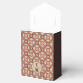 Terracotta and Mauve Art Deco Wedding Favor Box フェイバーボックス (オープン)