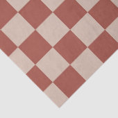 Terracotta and Tan Checkerboard 薄葉紙 (詳細)