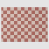 Terracotta and Tan Checkerboard 薄葉紙 (正面)