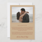 Terracotta Arch結婚の写真の愛感謝してい& サンキューカード (裏面)