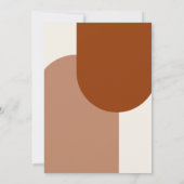 Terracotta Arch Groovyレトロ結婚のフォトオーバーレイ 招待状 (裏面)