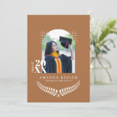 Terracotta Arch Photo Graduation Party 招待状 (スタンド正面)