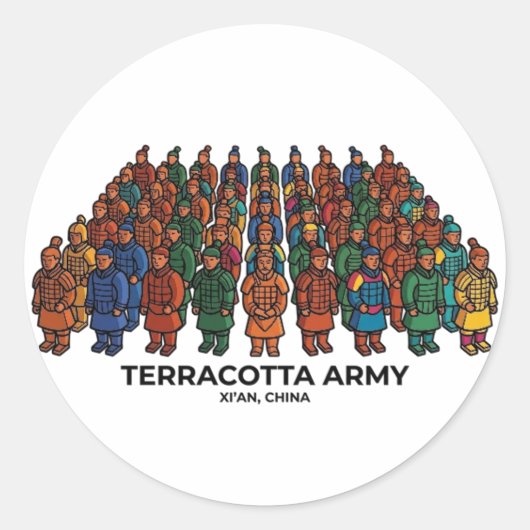 TERRACOTTA ARMY ラウンドシール (正面)