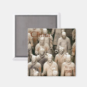 Terracotta-Army in Xi'an / 西安 China マグネット (正面/裏面)
