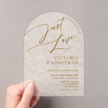 Terracotta Beige Trendy Simple Wedding  アクリル招待状<br><div class="desc">Elegant minimalist wedding invite,  for any assistance regarding design please contact via zazzle</div>