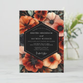 Terracotta Bloom Harvest Wedding 招待状 (スタンド正面)