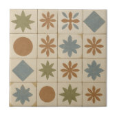 Terracotta Bloom Mediterranean Tile タイル (正面)