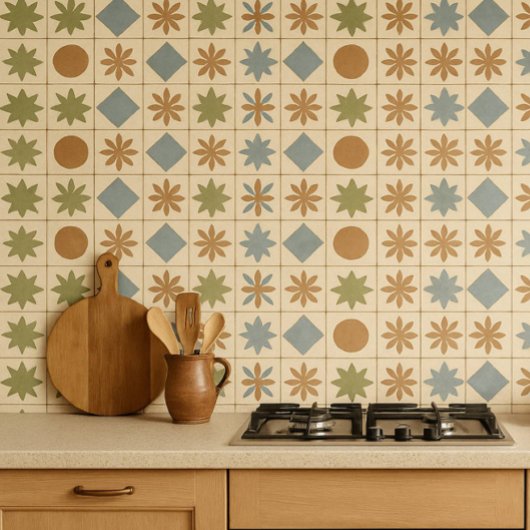 Terracotta Bloom Mediterranean Tile タイル