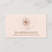 Terracotta Blush Flower Prom Dresses Seamstress 名刺 (正面)