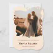 Terracotta Bohoの日付カードを保存結婚する セーブザデート (裏面)