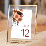 Terracotta Bohoの結婚フローラ：夏と秋 テーブルナンバー<br><div class="desc">Terracotta Boho's結婚：夏と秋のフローラテーブル番号ニッチとネストストアを参照してセット。</div>