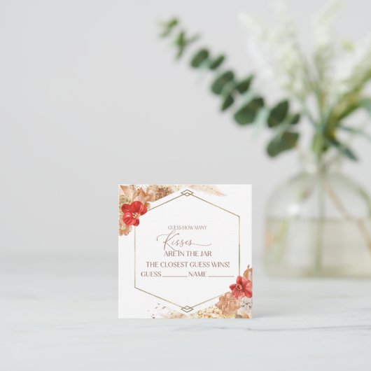 Terracotta Bohoフローラ推測いくつのキスカード エンクロージャーカード (スタンド正面)