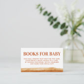 Terracotta Boho Abstract Desert Baby Shower Invita エンクロージャーカード (スタンド正面)