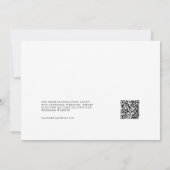 Terracotta Boho Arch写真QRコード日付を保存 招待状 (裏面)