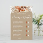 Terracotta Boho arch誰のママまたはパパのゲームを推測 (スタンド正面)