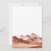 Terracotta Boho Mountain Southwest Wedding 招待状 (裏面)