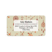 Terracotta Boho Pattern ラベル (正面)