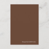 Terracotta Boho Wildflower Wedding Details Card エンクロージャーカード (裏面)