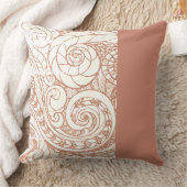 Terracotta Botanical Swirl クッション (ブランケット)