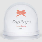 Terracotta bow happy new year name year boho retro (正面)