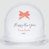 Terracotta bow happy new year name year boho retro (裏面)