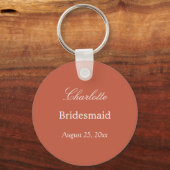 Terracotta Bridesmaid Thank You Keychain キーホルダー (正面)