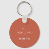 Terracotta Bridesmaid Thank You Keychain キーホルダー (裏面)