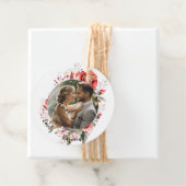 Terracotta Burgundy Blush Floral Wedding  フェイバータグ (インサイチュ)