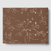 Terracotta Burnt Orange Floral Wedding Guest Book ゲストブック (裏面)