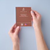 Terracotta business logo qr code instagram チラシ (手)